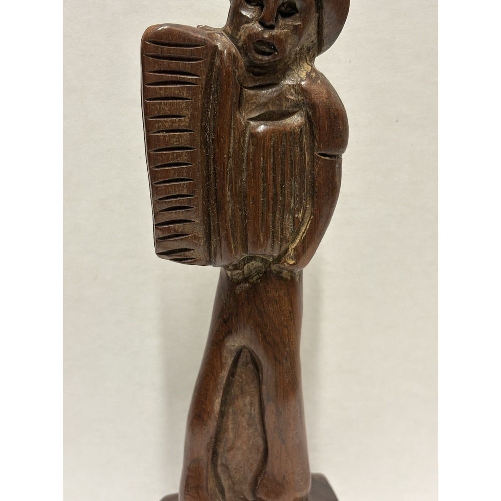 Figurine Sculpture Statue Old Traveling Man Brazil figurine 9 in Wood - Picture 6 of 12